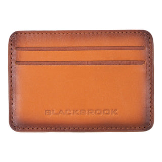 Cole Card Holder Wallet, Burnished Tan - BlackBrook Case