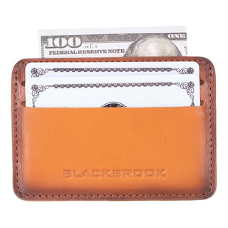 Cole Card Holder Wallet, Burnished Tan - BlackBrook Case