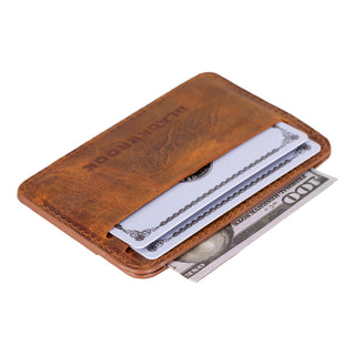 Cole Card Holder Wallet, Golden Brown - BlackBrook Case