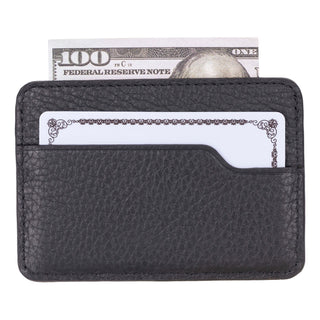 Cole Card Holder Wallet, Pebble Black - BlackBrook Case