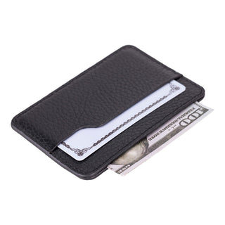 Cole Card Holder Wallet, Pebble Black - BlackBrook Case