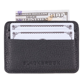 Cole Card Holder Wallet, Pebble Black - BlackBrook Case