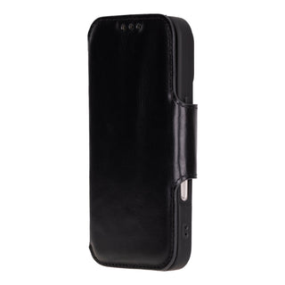 Cooper iPhone 16 Pro Max Folio Wallet Case, Rustic Black - Bouletta