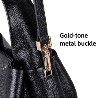 Cortina Women's Leather Bag, Black - BlackBrook Case