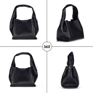 Cortina Women's Leather Bag, Black - BlackBrook Case