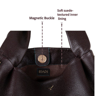 Cortina Women's Leather Bag, Brown - BlackBrook Case