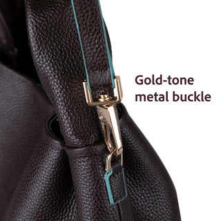 Cortina Women's Leather Bag, Brown - BlackBrook Case