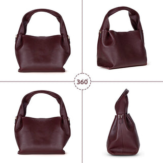 Cortina Women's Leather Bag, Burgundy - BlackBrook Case