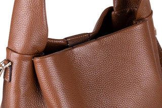 Cortina Women's Leather Bag, Tan - BlackBrook Case