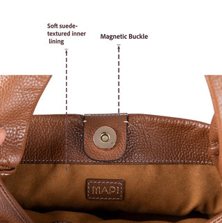 Cortina Women's Leather Bag, Tan - BlackBrook Case