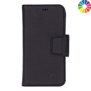 Custom Burkley Single Fold Wallet for iPhone 16, Pebble Black - BlackBrook Case