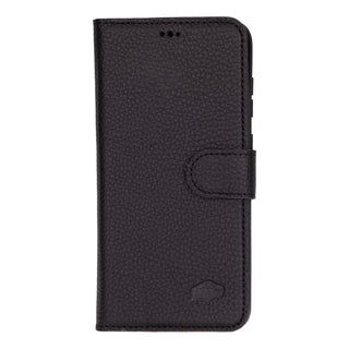 Custom Carter Single Fold Wallet for Samsung Galaxy S25 Plus, Pebble Black - BlackBrook Case