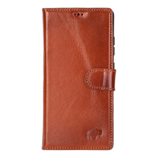 Custom Carter Single Fold Wallet for Samsung Galaxy S25 Ultra, Burnished Tan - BlackBrook Case