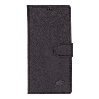 Custom Carter Single Fold Wallet for Samsung Galaxy S25 Ultra, Pebble Black - BlackBrook Case