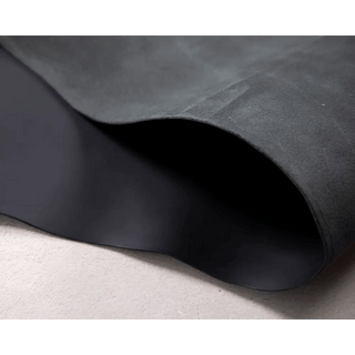 Custom Cut Genuine Leather Sheet for Crafting, Black - UnBranded