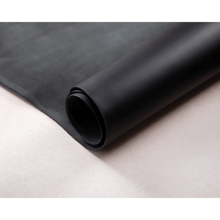 Custom Cut Genuine Leather Sheet for Crafting, Black - UnBranded