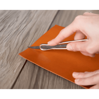 Custom Cut Genuine Leather Sheet for Crafting, Tan - UnBranded