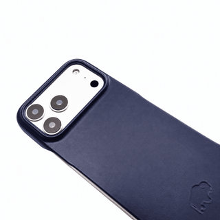 Dax Leather iPhone 17 Pro MagSafe Case, Deep Blue - BlackBrook Case