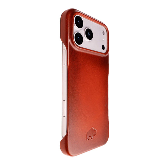 Dax Leather iPhone 17 Pro MagSafe Case Burnished Tan slim full grain leather MagSafe case for everyday protection and style