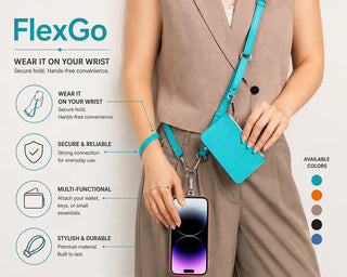 Marlow PU Leather Phone Strap & Wallet Set, Turquoise
