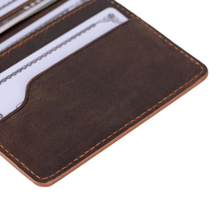 Dean Card Wallet, Distressed Coffee - BlackBrook Case