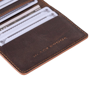 Dean Card Wallet, Distressed Coffee - BlackBrook Case