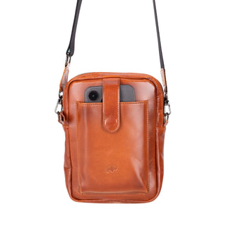 Dillon Crossbody Leather Bag, Burnished Tan - BlackBrook Case