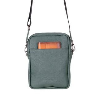 Dillon Crossbody Leather Bag, Green - BlackBrook Case