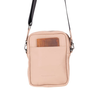 Dillon Full‑Grain Leather Crossbody Bag – Sand - BlackBrook Case
