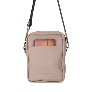 Dillon Full‑Grain Leather Crossbody Bag – Taupe - BlackBrook Case