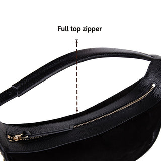 Dolcezza Suede Leather Women's Bag, Black - BlackBrook Case