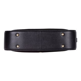 Dolcezza Suede Leather Women's Bag, Black - BlackBrook Case