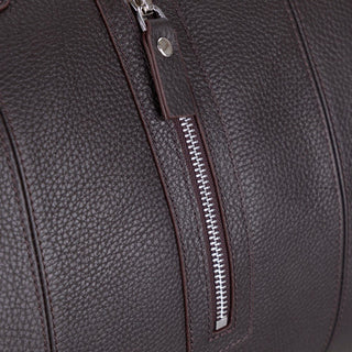 Dolly Full - Grain Leather Weekender Bag, Brown - BlackBrook Case