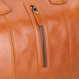Dolly Full - Grain Leather Weekender Bag, Gray - BlackBrook Case