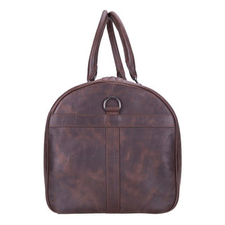 Dolly Full - Grain Leather Weekender Bag, Saddle Brown - BlackBrook Case
