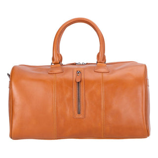 Dolly Full - Grain Leather Weekender Bag, Saddle Brown - BlackBrook Case