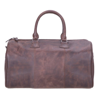 Dolly Full - Grain Leather Weekender Bag, Saddle Brown - BlackBrook Case