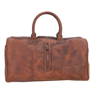 Dolly Leather Weekender Bag, Saddle Brown - UnBranded