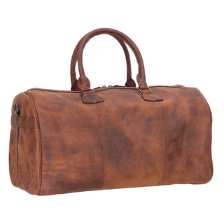 Dolly Leather Weekender Bag, Saddle Brown - UnBranded