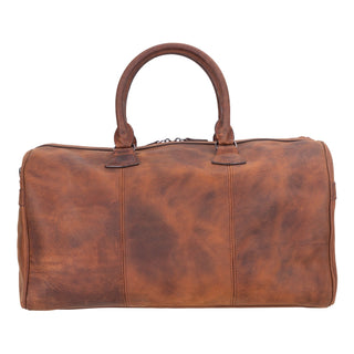 Dolly Leather Weekender Bag, Saddle Brown - UnBranded