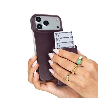 Duke Leather MagSafe Wallet, Burgundy - BlackBrook Case