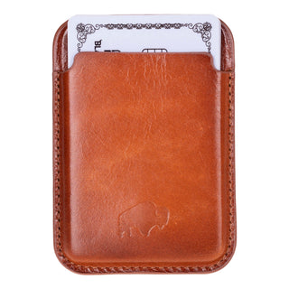Duke Leather MagSafe Wallet, Burnished Tan - BlackBrook Case