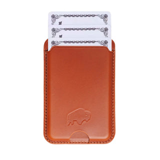 Duke Leather MagSafe Wallet, Burnished Tan - BlackBrook Case
