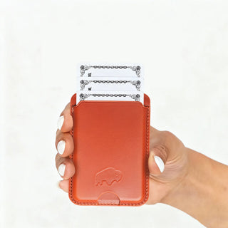Duke Leather MagSafe Wallet, Burnished Tan - BlackBrook Case