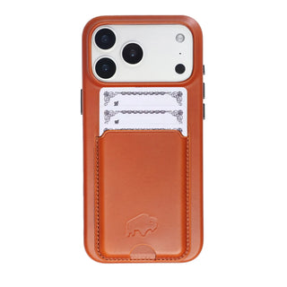Duke Leather MagSafe Wallet, Burnished Tan - BlackBrook Case