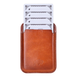Duke Leather MagSafe Wallet, Burnished Tan - BlackBrook Case