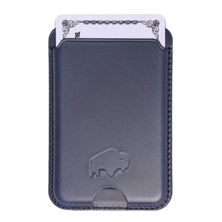 Duke Leather MagSafe Wallet, Deep Blue - BlackBrook Case