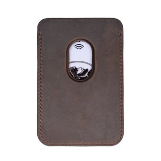Duke Leather MagSafe Wallet, Distressed Coffee - BlackBrook Case