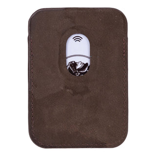 Duke Leather MagSafe Wallet, Distressed Coffee - BlackBrook Case