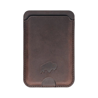 Duke Leather MagSafe Wallet, Distressed Coffee - BlackBrook Case